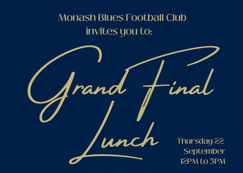 It's Back! Enjoy the Blues' Annual Grand Final Lunch at the MCG.